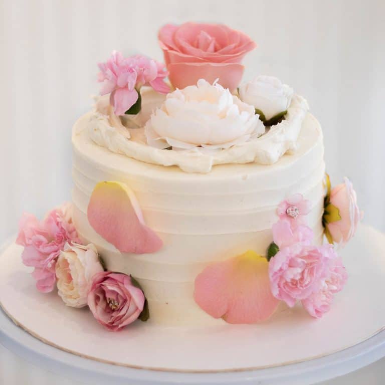 Pastel-personalizado-con-flores